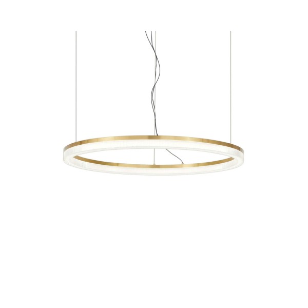 Люстра Ideal Lux 314921 Crown Led 1x42W 3000K 4300Lm IP20 Латунь