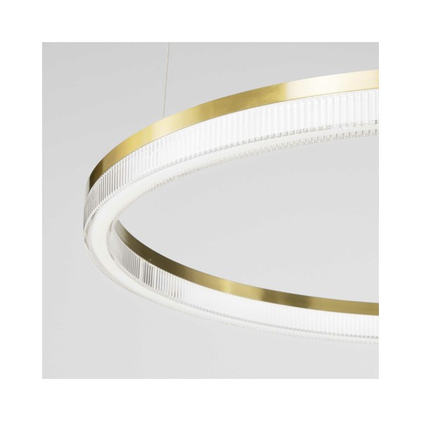 Люстра Ideal Lux 314921 Crown Led 1x42W 3000K 4300Lm IP20 Латунь - фото №2