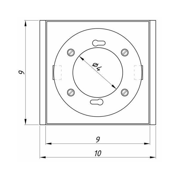 Точечный светильник для потолка Грильято Imperium Light 723110.05.05 Griliato GX53 1x60W IP20 Черный - фото №4