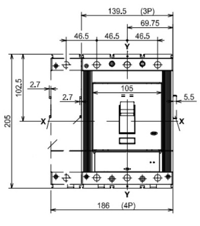 Автоматичний вимикач ABB Tmax T5N 630 (1SDA054396R1) - фото №5