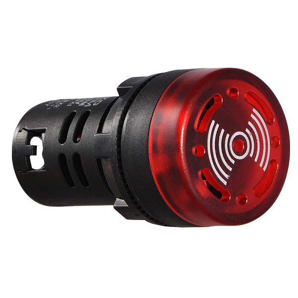 Мигающий зуммер Аско-Укрем AD22-22 BM/r 220В АС красный (A0140030159)