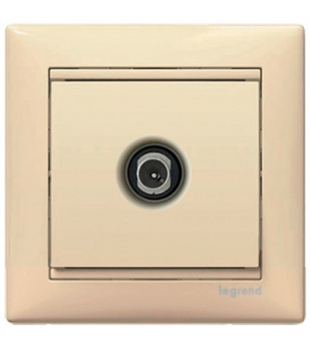 Механизм розетки телевизионной концевой Valena слоновая кость - фото №1