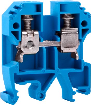 Наборная клеммная колодка E.Next e.tc.din.pro.10.blue на DIN-рейке синяя (p049020)
