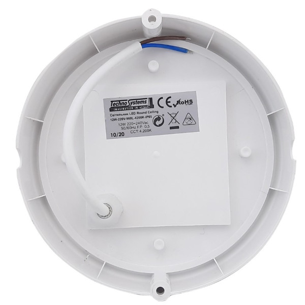 Світильник TNSy LED Round Ceiling 12W-220V-960L-4200K-IP65 (TNSy5000103) - фото №1