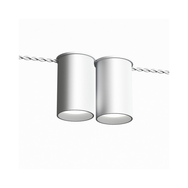 Точковий світильник для зовнішньої проводки Pikart 33876-1 BP GU10 2x60W IP20 Білий