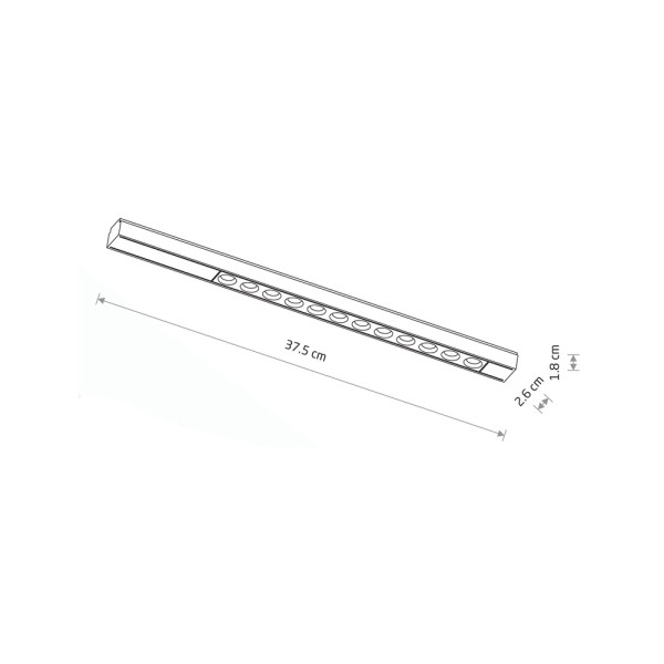 Магнітний трековий світильник Nowodvorski 11331 UT-LVM Focus LED 1x12W 4000K 1000Lm IP20 чорний - фото №4