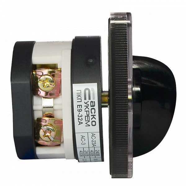 Пакетный переключатель Аско-Укрем ПКП Е9 1-0 2 полюса 32А/1.822 (A0110010032) - фото №1