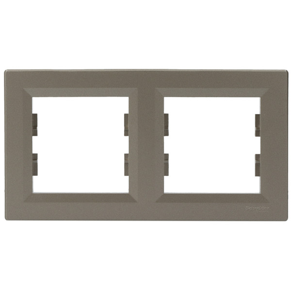 Рамка двойная бронза Asfora, EPH5800269