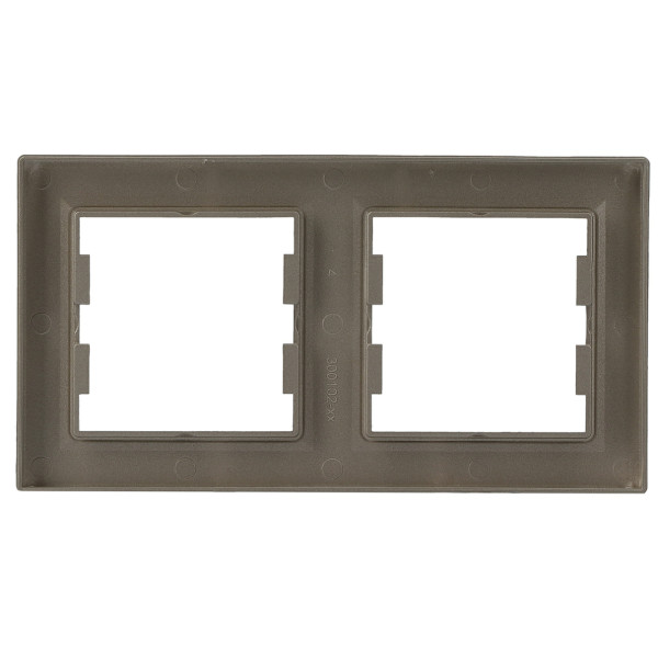 Рамка двойная бронза Asfora, EPH5800269 - фото №4