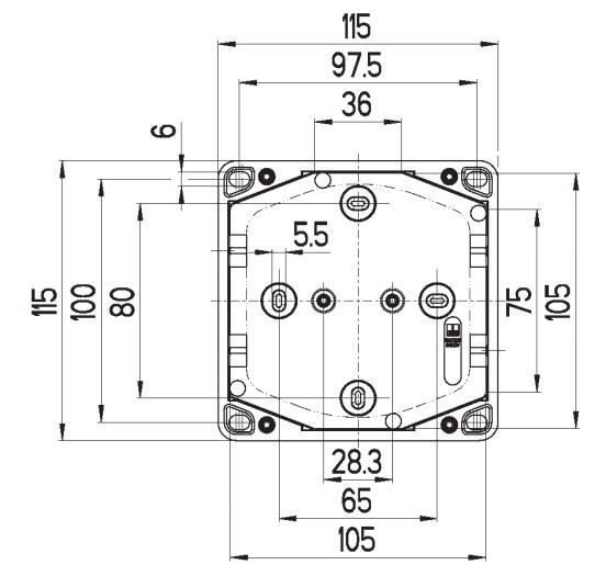 Клемна коробка Spelsberg WK 100-10² (клема 5х10мм²) (sp41040601) IP54 з клемником - фото №1