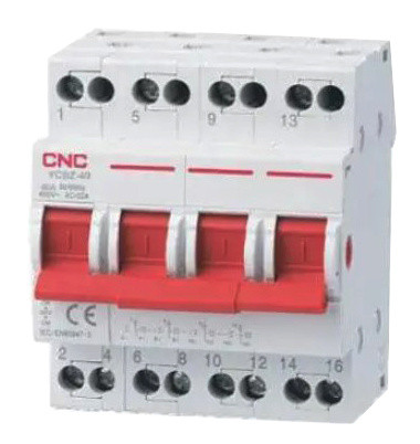 Модульный переключатель нагрузки CNC YCBZ-40 4P 40A 1-0-2 240/415В (Б00042227)