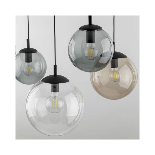 Подвесной светильник, люстра TK Lighting 4796 Esme E27 5x15W IP20 Черный - фото №3