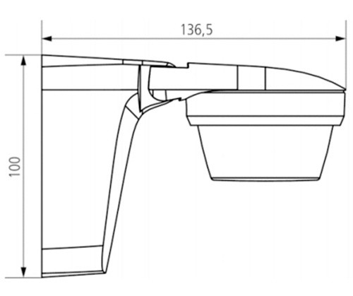 Датчик руху Theben theLUXA S360 WH - фото №5