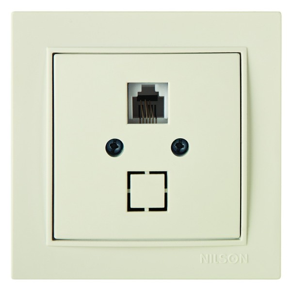 Розетка Nilson Thor кремова ТВ телефонна ( 27121040 )