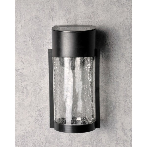 Вуличний світильник на сонячній батареї Goldlux 323156 Vetro LED 4000K IP44 чорний - фото №1