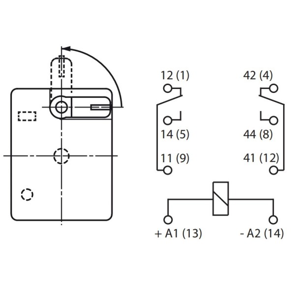 Электромеханическое реле ETI 002473000 ERM2-024DC 2p - фото №1