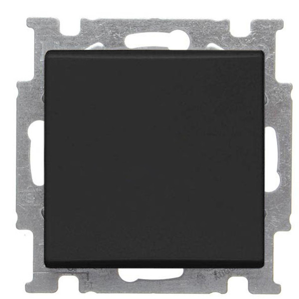 Однокнопочный перекрестный выключатель ABB Basic 55 2CKA001012A2182 2006/7 UC-95-507 (черный шато)
