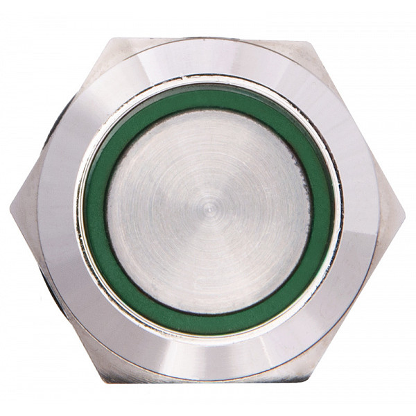 Кнопка Аско-Укрем TYJ 19-372 2NO+2NC 220В з підсвічуванням та фіксацією зелена (A0140010122) - фото №2