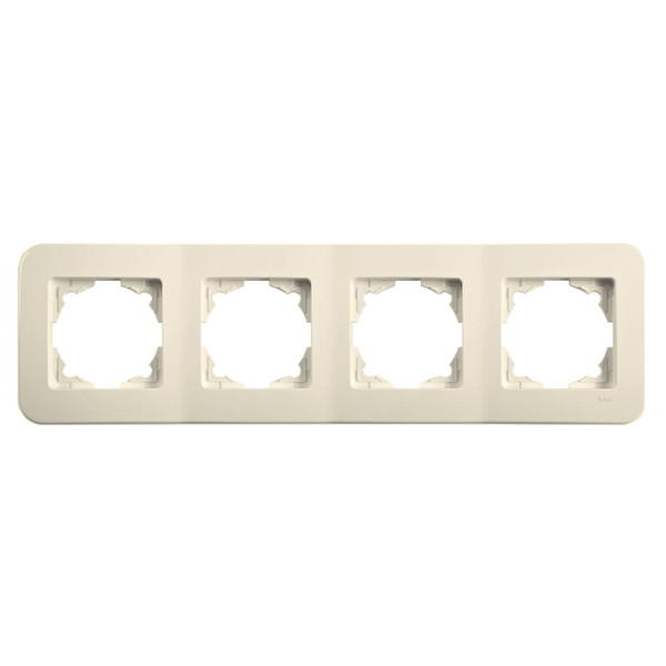 Рамка 4-місна кремова VIKO Rollina