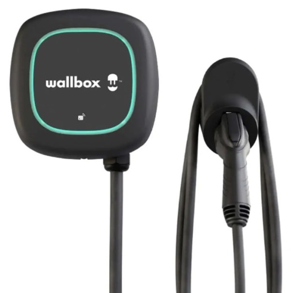 Зарядна станція Wallbox Pulsar Pro 22кВт Type 2 кабель 5м чорна (PPR1-0-2-4-K-002) OCPP 1.6 - фото №1