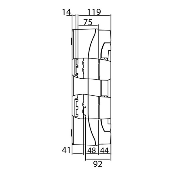 Щит настінний 24 мод. з дверцятами RAL7035 Ram Base, DKC - фото №2