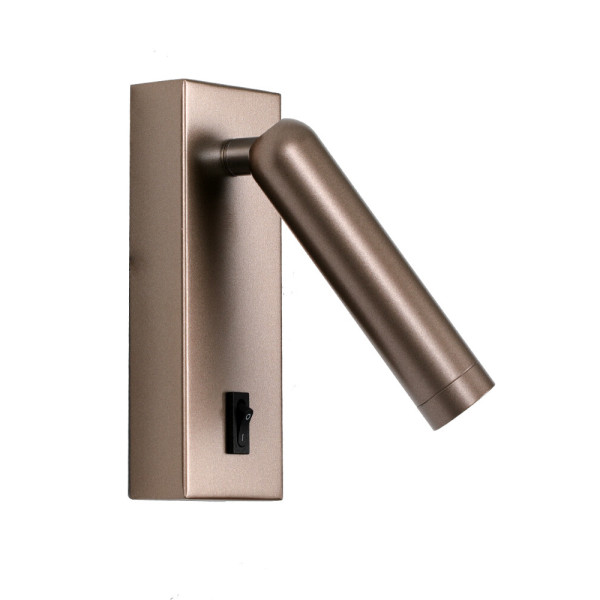 Бра, настенный светильник Italux WL-46376-1-CF Nova LED 1x2.5W 3000K 153Lm IP20 коричневый - фото №1