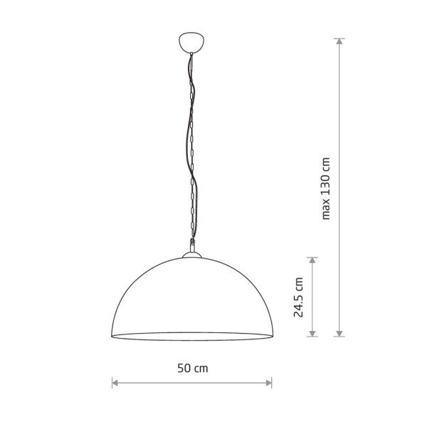 Подвесной светильник, люстра Nowodvorski 6368 Hemisphere Rust I L E27 1x25W IP20 коричневый - фото №4