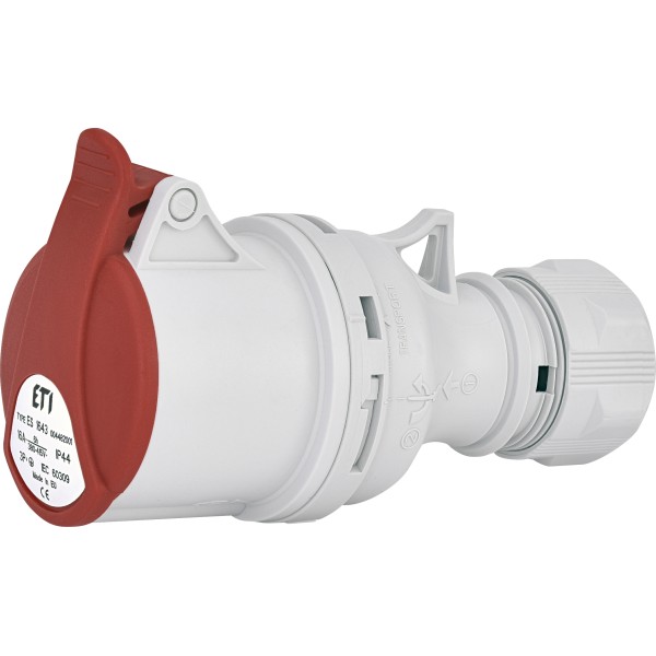 Кабельний силовий роз'єм ETI 004482001 ES-1643 IP44 (16A 400V 3P+PE)