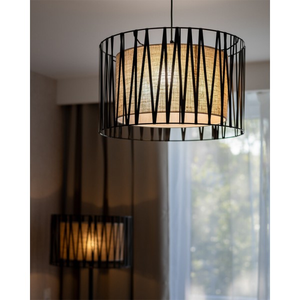 Підвісний світильник, люстра TK Lighting 4557 Harmony E27 3x15W IP20 коричневий - фото №1