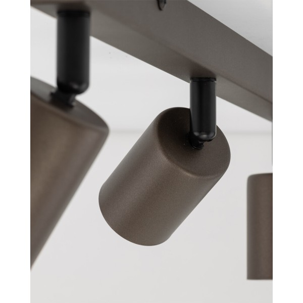 Светильник поворотный, спот TK Lighting 6182 Top GU10 4x10W IP20 коричневый - фото №1