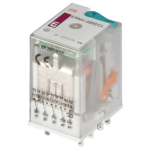 Електромеханічне реле ETI 002473023 ERM4-220 DCL 4p