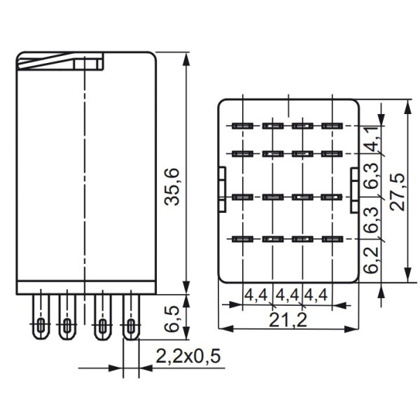 Електромеханічне реле ETI 002473023 ERM4-220 DCL 4p - фото №1