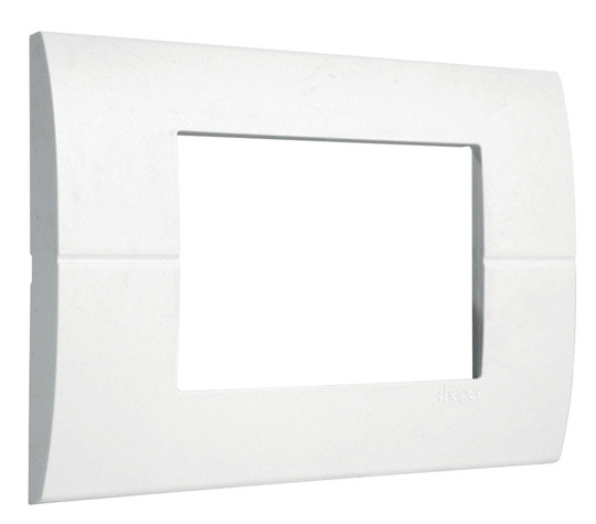 Горизонтальная рамка Hager Systo WS417 без вертикальных перегородок 3М (белый)