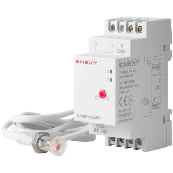 Сумеречное реле E.Next e.control.s01 с внешним датчиком (i0310014)