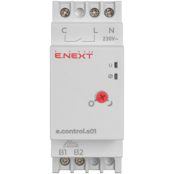 Сумеречное реле E.Next e.control.s01 с внешним датчиком (i0310014) - фото №1