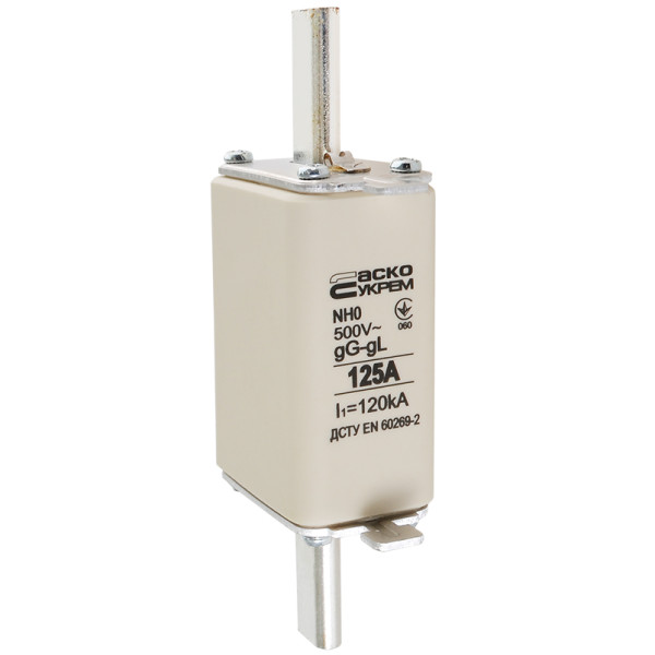 Запобіжник Аско-Укрем NH0 125A gG (A0050010025) - фото №1