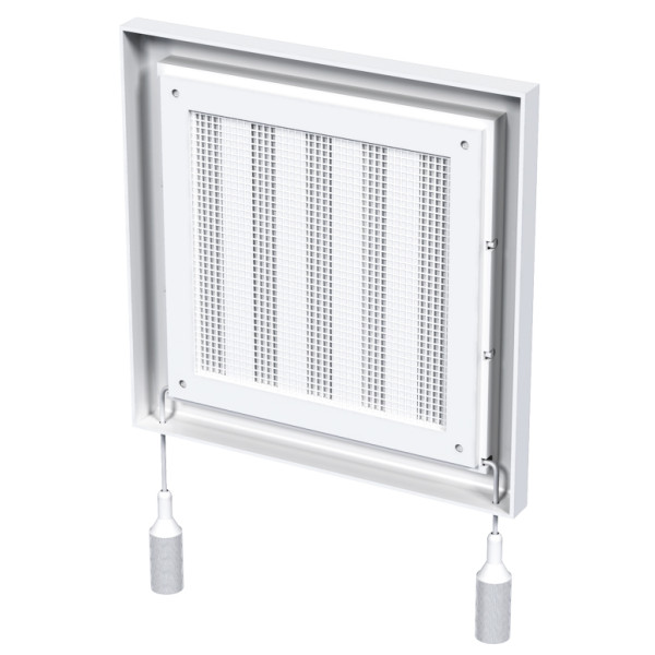 Решетка Vents МВ 101 Рс белая 154х154 - фото №1