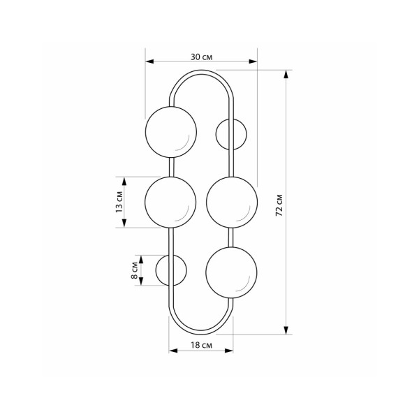 Бра, настінний світильник Imperium Light 140472.05.23 Frost E14 40W IP20 - фото №3