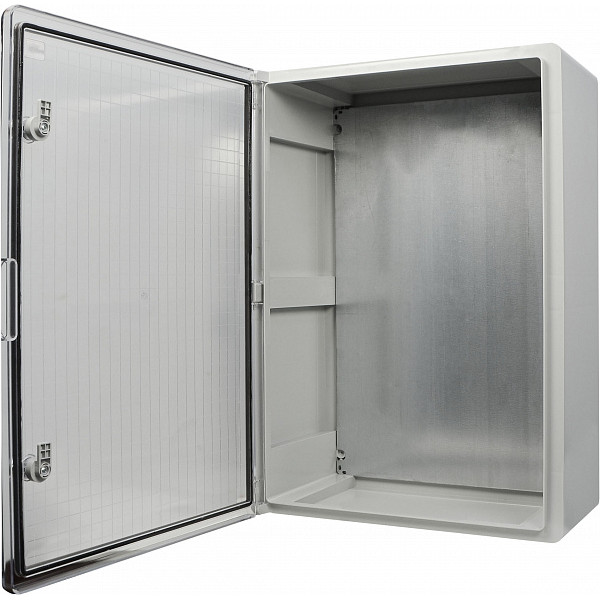 Ударостійкий корпус з АБС-пластику Аско-Укрем UBox 500x700x250мм (прозорі дверцята)