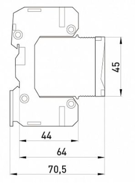 Устройство защиты от импульсных перенапряжений E.next 81.200/05 e.PO 280V/7kA - фото №1