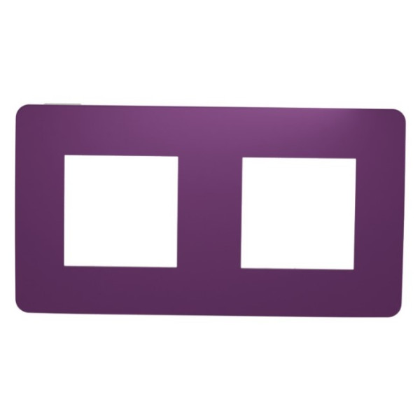 Двопостова рамка Schneider Electric NU280414 (ліловий/білий) - фото №2