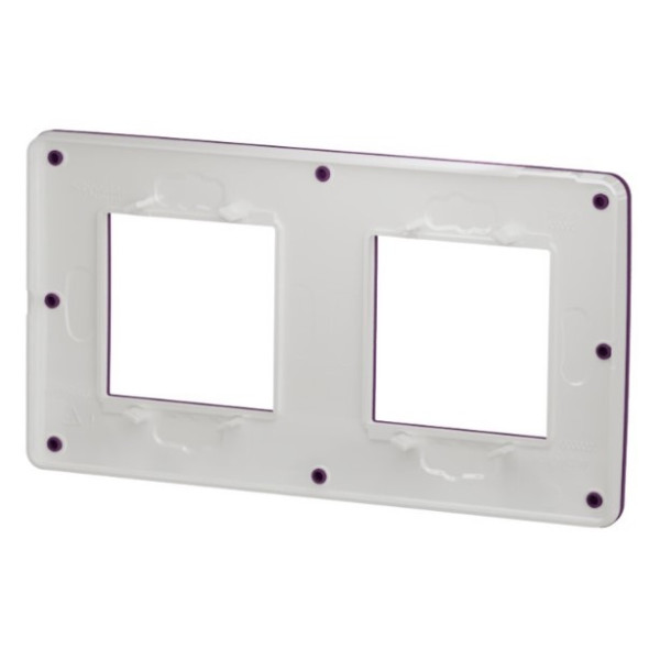 Двопостова рамка Schneider Electric NU280414 (ліловий/білий) - фото №4