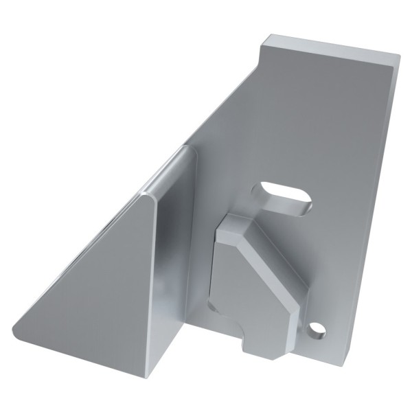 Заглушка Lumines для типа I6 8мм с отверстием левая серебро - фото №1