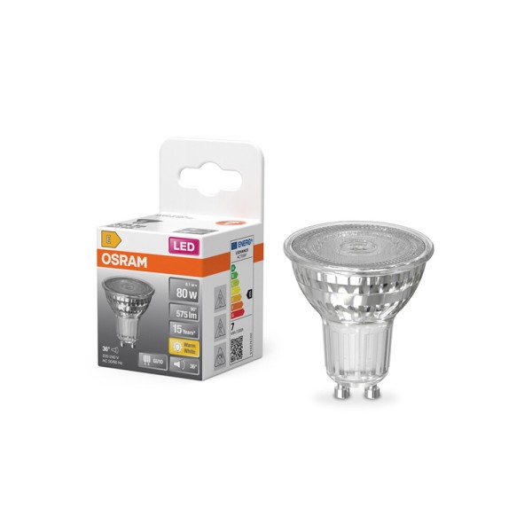 Светодиодная лампочка Osram 4099854457388 LED GU10 MR16 1x6.1W 2700K 575Lm IP20 - фото №2
