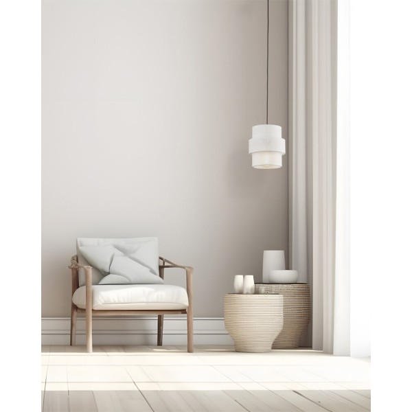 Підвісний світильник, люстра TK Lighting 5094 Calisto E27 1x15W IP20 білий - фото №1