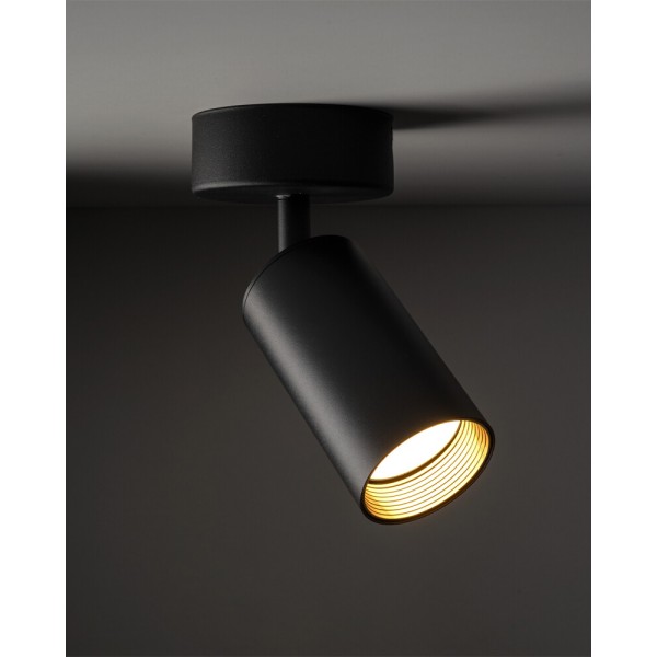 Світильник поворотний, спот TK Lighting 10793 Amis GU10 1x10W IP20 чорний - фото №1