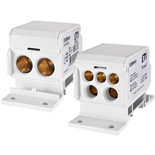 Распределительный блок ETI 001102425 EDBM-8 (192А 1x4-70; 2x4-35; 3x2.5-25) - фото №1