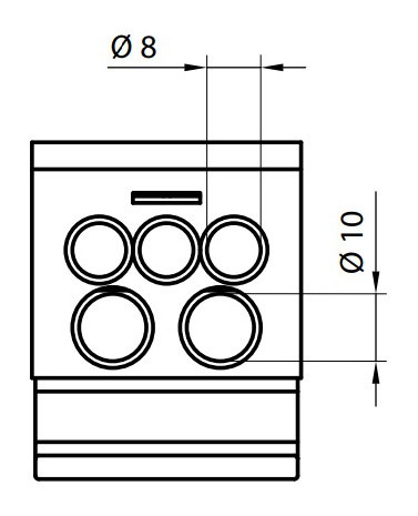 Распределительный блок ETI 001102425 EDBM-8 (192А 1x4-70; 2x4-35; 3x2.5-25) - фото №5