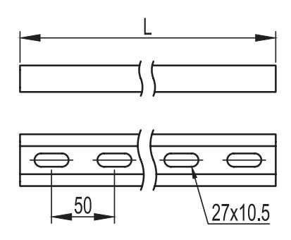 С-подібний профіль DKC BPL2130 41х21 DBL, L 3000, 1,5 мм - фото №1