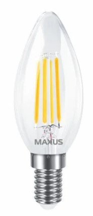 Світлодіодна лампа Maxus C37 FM 220Вт E14 Clear (1-MFM-734)